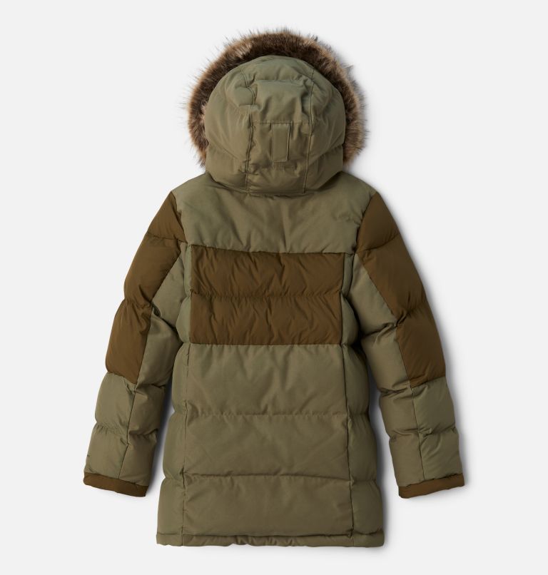 Girls' Marquam Peak Fusion Omni-Heat Infinity Insulated Parka, Color: Stone Green, New Olive