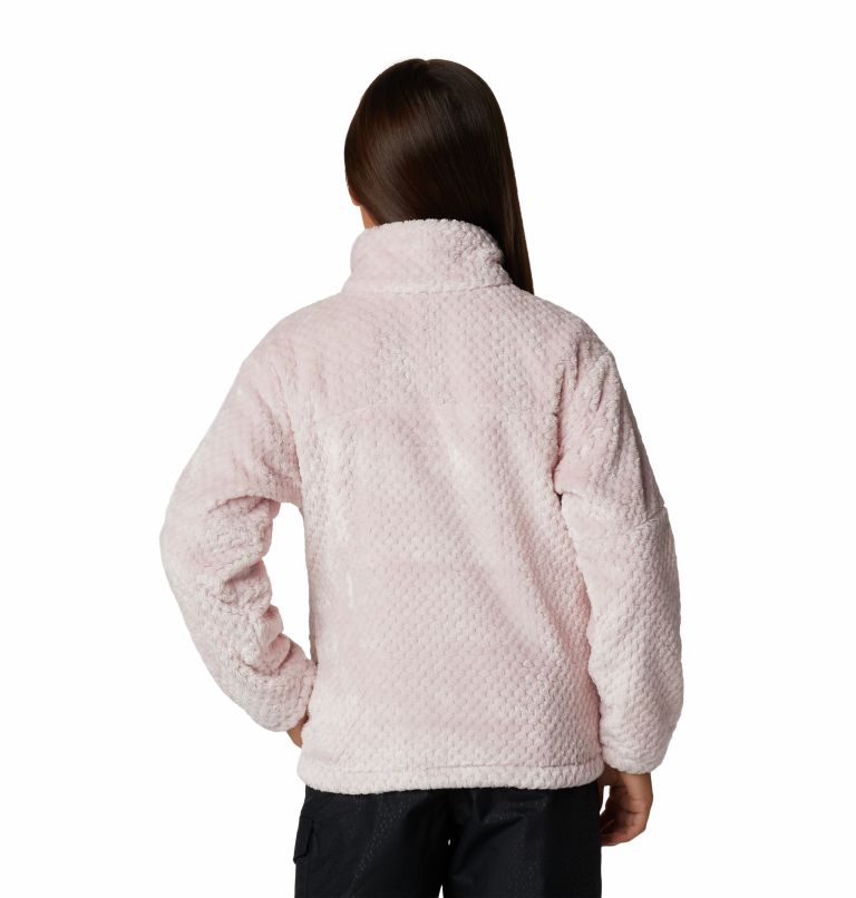 Girls' Fire Side II Half-Zip Sherpa Fleece, Color: Mineral Pink