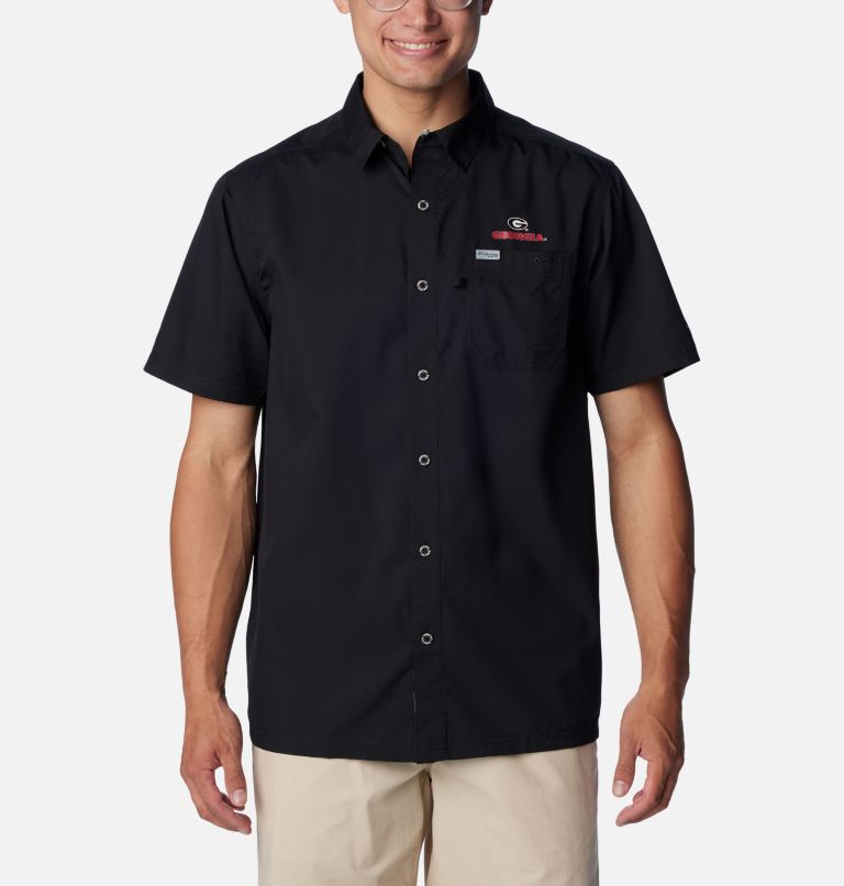 CLG Slack Tide Camp Shirt | 010 | M, Color: UGA - Black, image 1