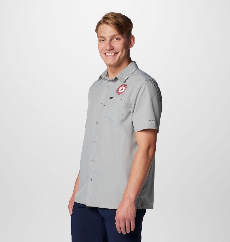 CLG Slack Tide Camp Shirt | 028 | L, Color: ALA - Columbia Grey, image 4
