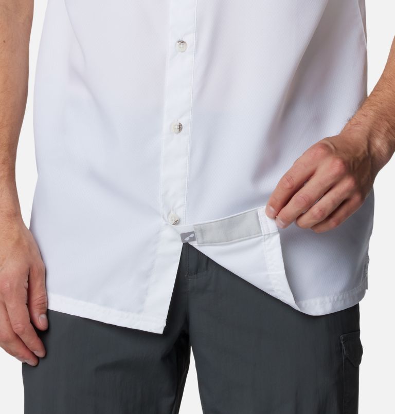 Men's PFG Slack Tide Camp Shirt - Dallas, Color: DC - White, image 6