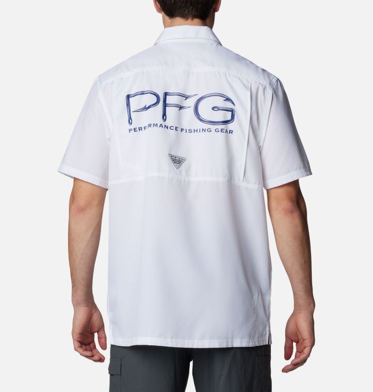 Thumbnail: Men's PFG Slack Tide Camp Shirt - Dallas, Color: DC - White, image 2