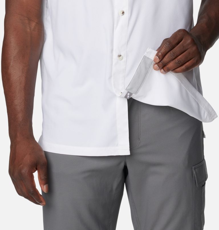 Men's Collegiate PFG Slack Tide Camp Shirt - LSU, Color: LSU - White, image 6