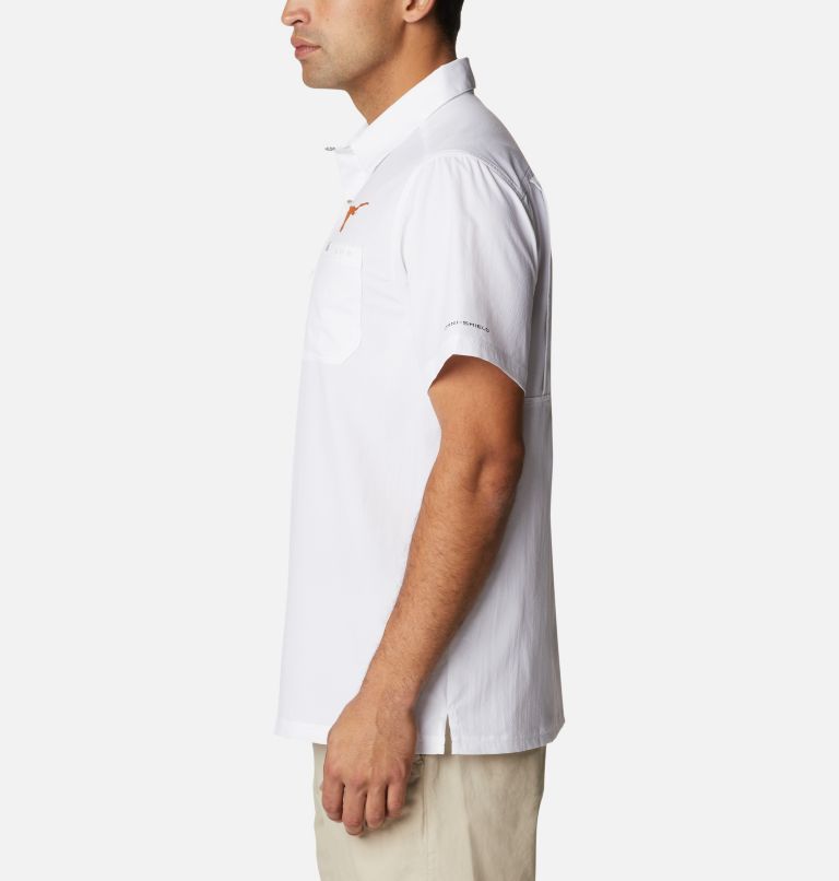 Men's Collegiate PFG Slack Tide Camp Shirt - Texas, Color: TEX - White, image 3