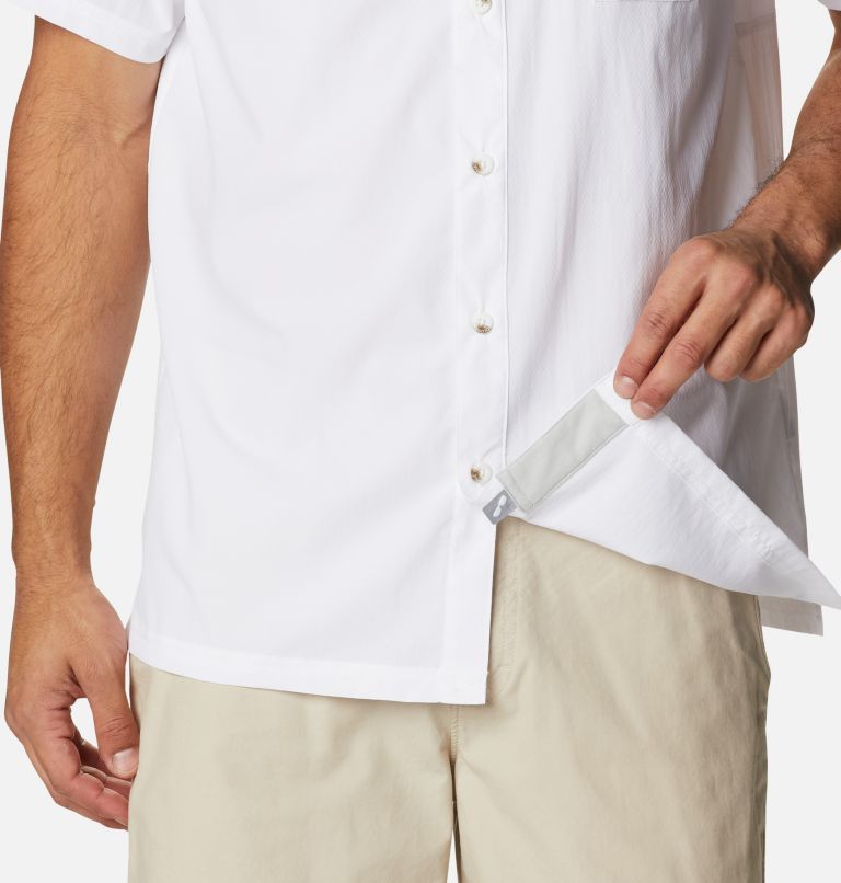 Thumbnail: Men's Collegiate PFG Slack Tide Camp Shirt - Texas, Color: TEX - White, image 6