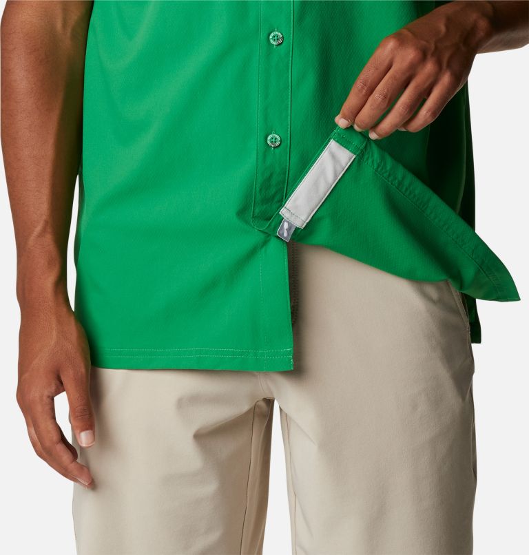 Men's Collegiate PFG Slack Tide Camp Shirt - Oregon, Color: UO - Fuse Green, image 6