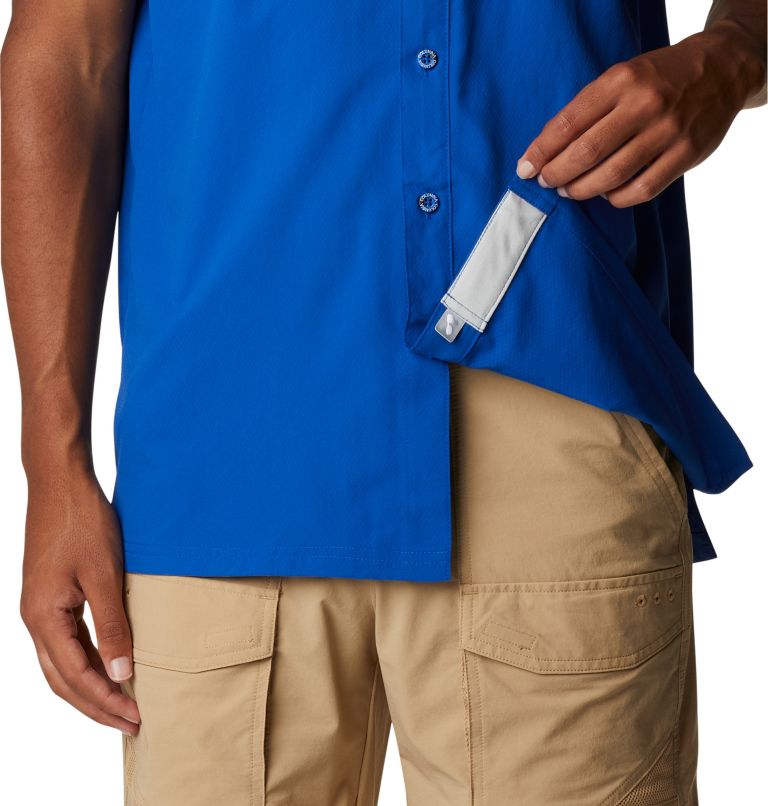 Men's Collegiate PFG Slack Tide Camp Shirt - Florida, Color: FLA - Azul, image 6
