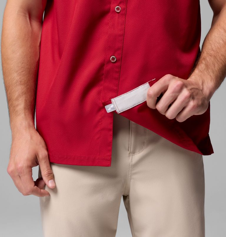 Men's Collegiate PFG Slack Tide Camp Shirt - Alabama, Color: ALA - Red Velvet, image 6