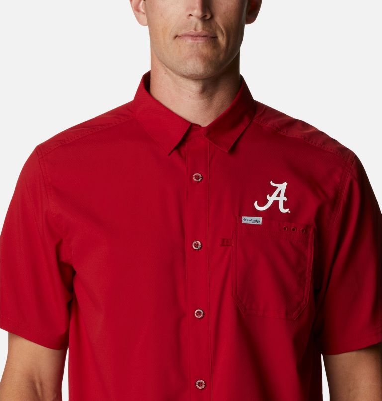 Columbia Men's Collegiate PFG Super Slack Tide Shirt - Alabama - XL - RedPrints