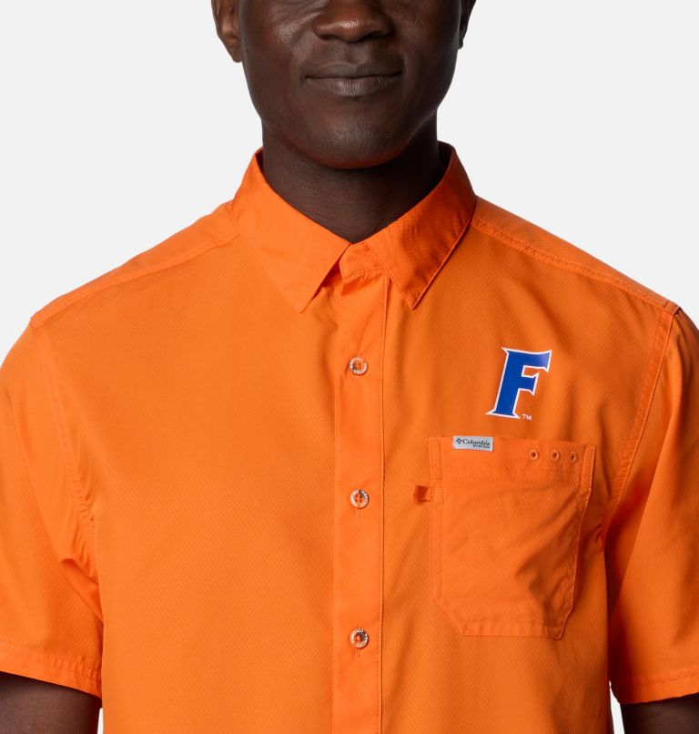 CLG Slack Tide Camp Shirt | 833 | XXL, Color: FLA - Spark Orange, image 4