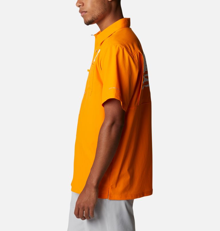 Men's Collegiate PFG Slack Tide Camp Shirt - Tennessee, Color: UT - Solarize, image 3