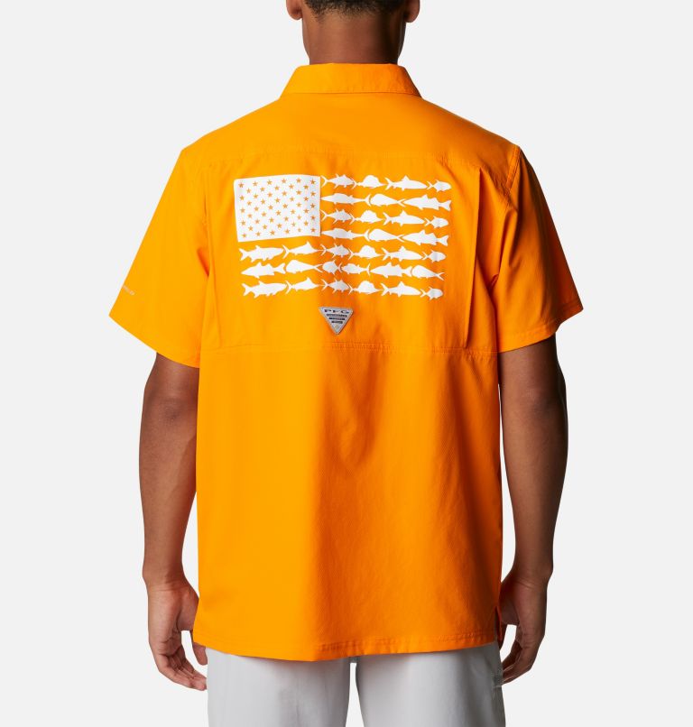 Thumbnail: Men's Collegiate PFG Slack Tide Camp Shirt - Tennessee, Color: UT - Solarize, image 2