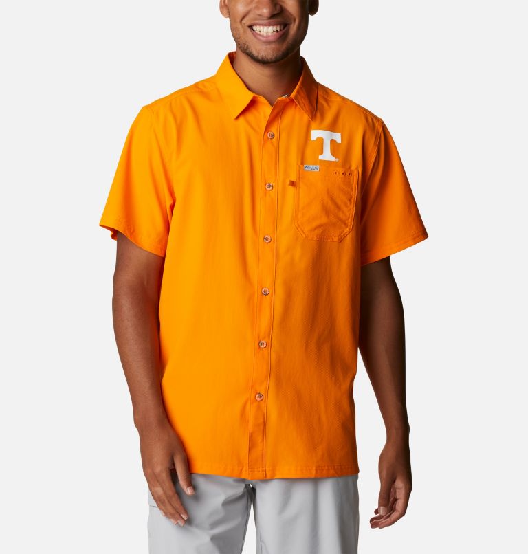 Men's Collegiate PFG Slack Tide Camp Shirt - Tennessee, Color: UT - Solarize, image 1