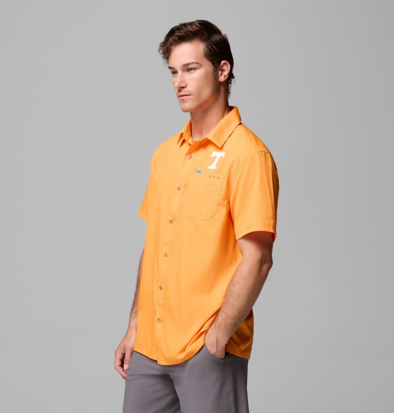 Men's Collegiate PFG Slack Tide Camp Shirt - Tennessee, Color: UT - Solarize, image 4