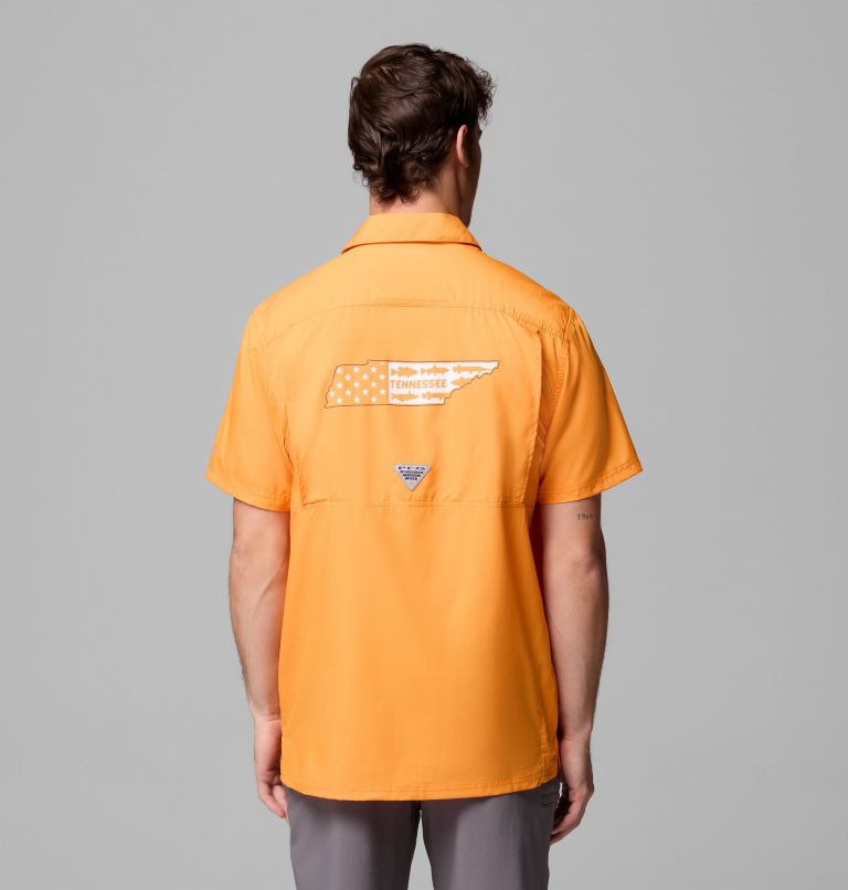 Men's Collegiate PFG Slack Tide Camp Shirt - Tennessee, Color: UT - Solarize, image 3