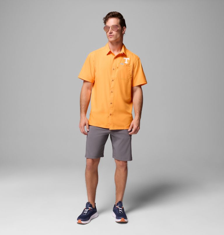 Men's Collegiate PFG Slack Tide Camp Shirt - Tennessee, Color: UT - Solarize, image 2
