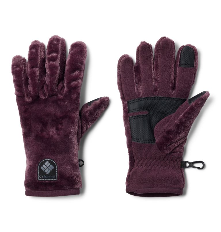 Women's Fire Side Sherpa Fleece Gloves, Color: Moonvista, image 1