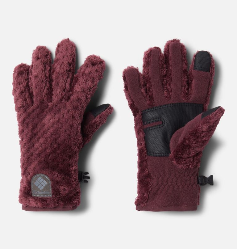 Gants polaires doublés de sherpa Fire Side pour femme, Color: Malbec, image 1