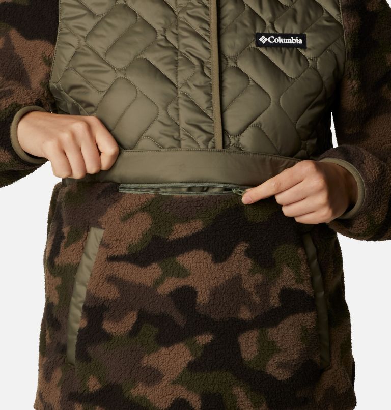 Chandail à capuchon en laine polaire Sweet View pour femme, Color: Stone Green, Cypress Trad Camo, image 5
