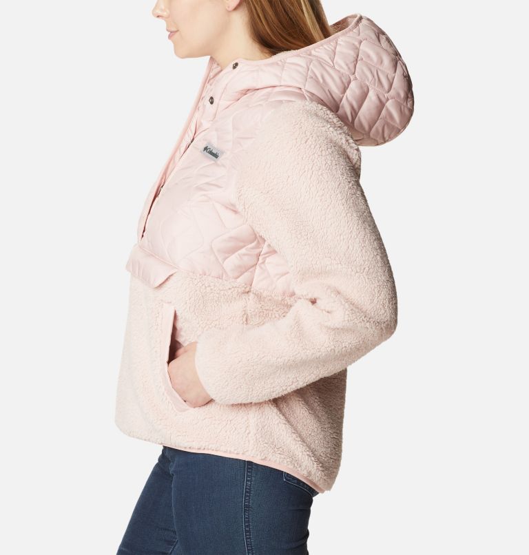 Thumbnail: Women's Sweet View Fleece Hooded Pullover, Color: Dusty Pink, image 3