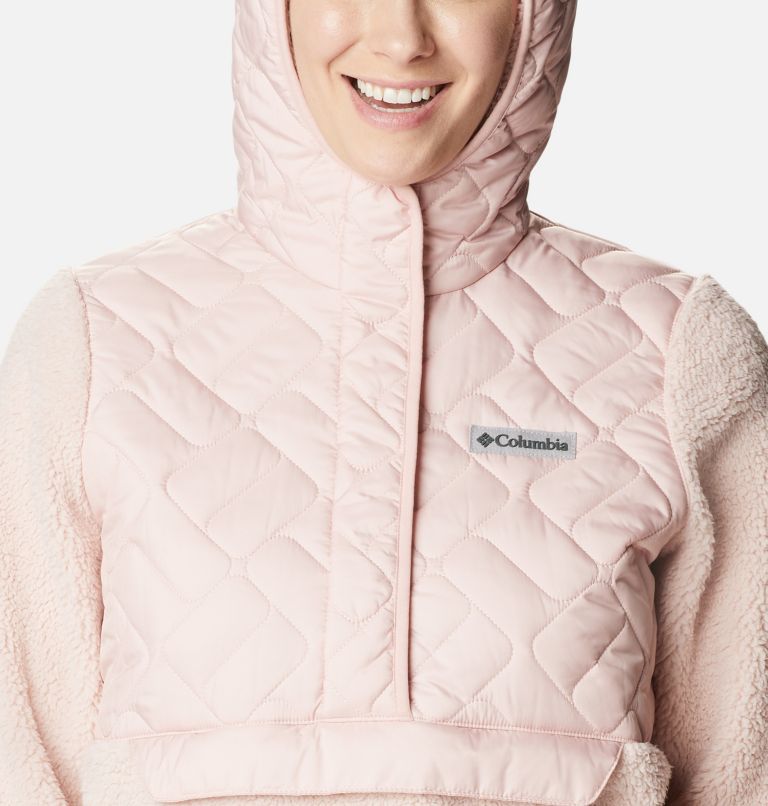 Thumbnail: Women's Sweet View Fleece Hooded Pullover, Color: Dusty Pink, image 4