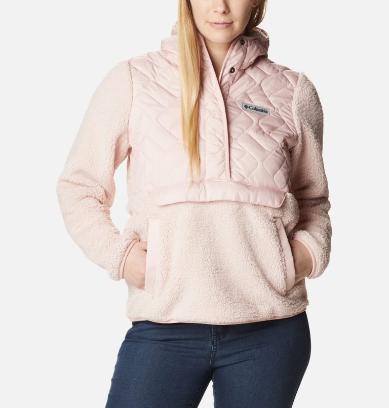 Thumbnail: Women's Sweet View Fleece Hooded Pullover, Color: Dusty Pink, image 1