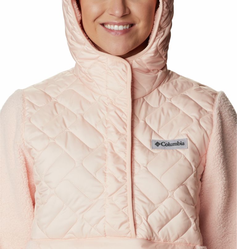 Women's Sweet View Fleece Hooded Pullover, Color: Peach Blossom, image 4