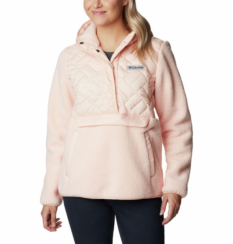 Thumbnail: Women's Sweet View Fleece Hooded Pullover, Color: Peach Blossom, image 1