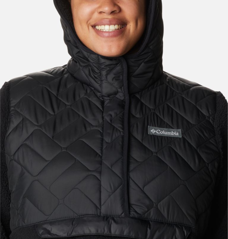 Women's Sweet View Hooded Fleece Pullover - Plus Size, Color: Black, image 4