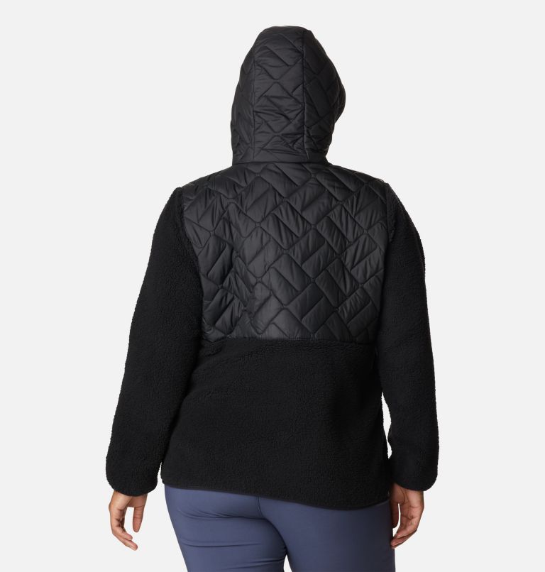 Thumbnail: Women's Sweet View Hooded Fleece Pullover - Plus Size, Color: Black, image 2