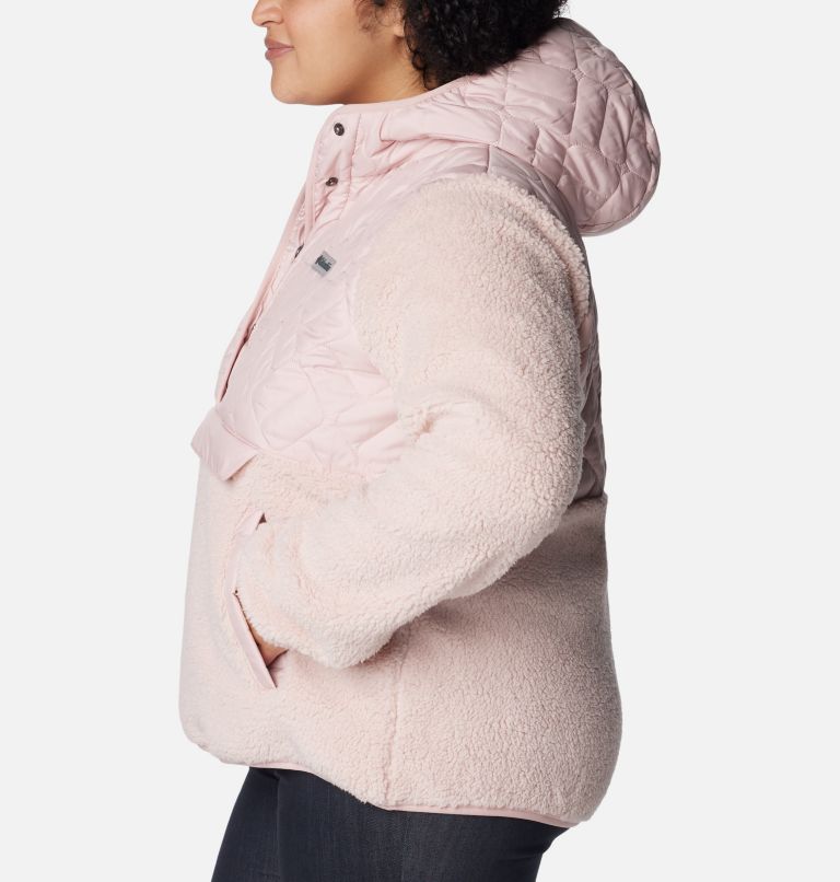 Women's Sweet View Hooded Fleece Pullover - Plus Size, Color: Dusty Pink, image 3