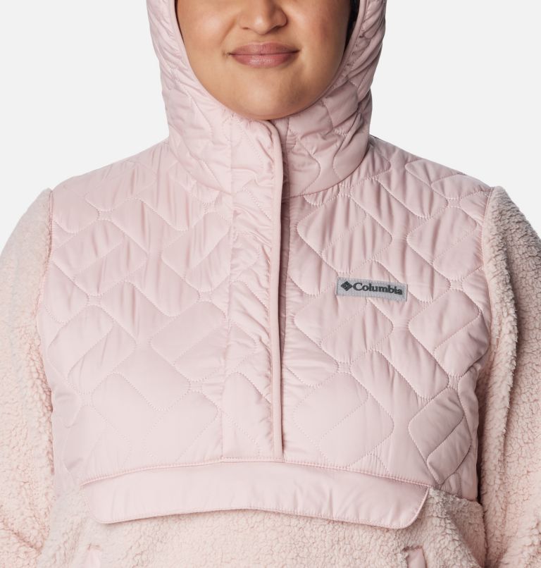 Women's Sweet View Hooded Fleece Pullover - Plus Size, Color: Dusty Pink, image 4