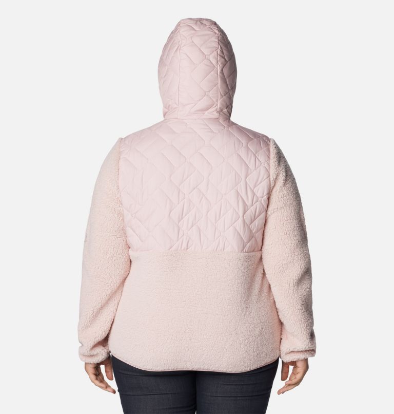 Women's Sweet View Hooded Fleece Pullover - Plus Size, Color: Dusty Pink, image 2
