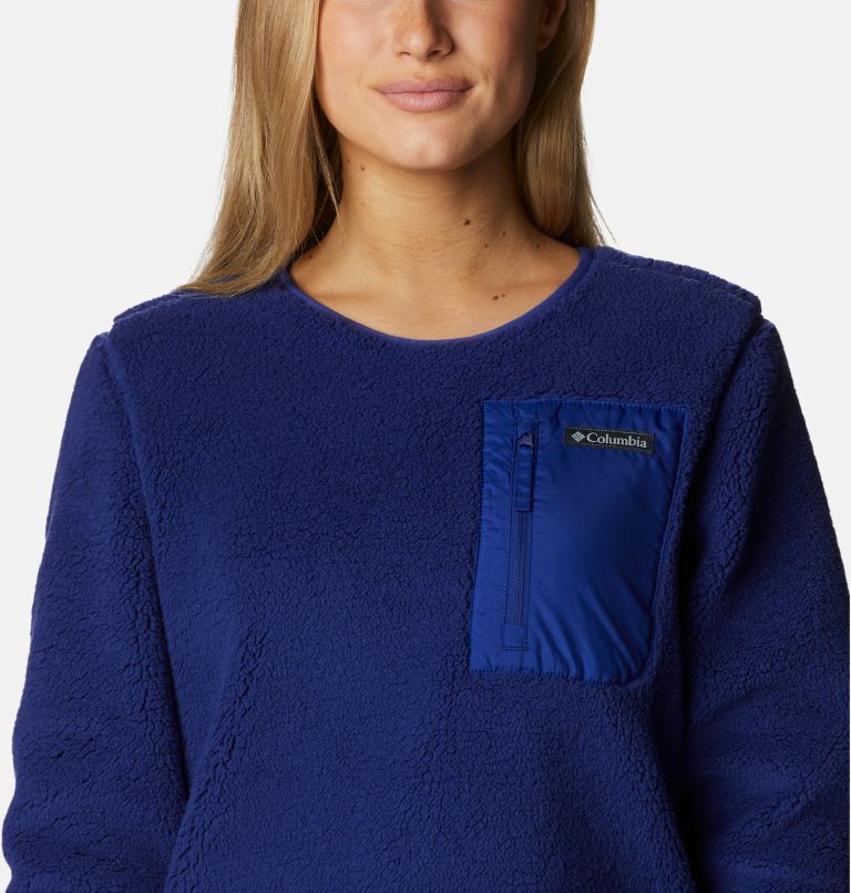 Pull Sherpa West Bend Femme, Color: Dark Sapphire, image 4