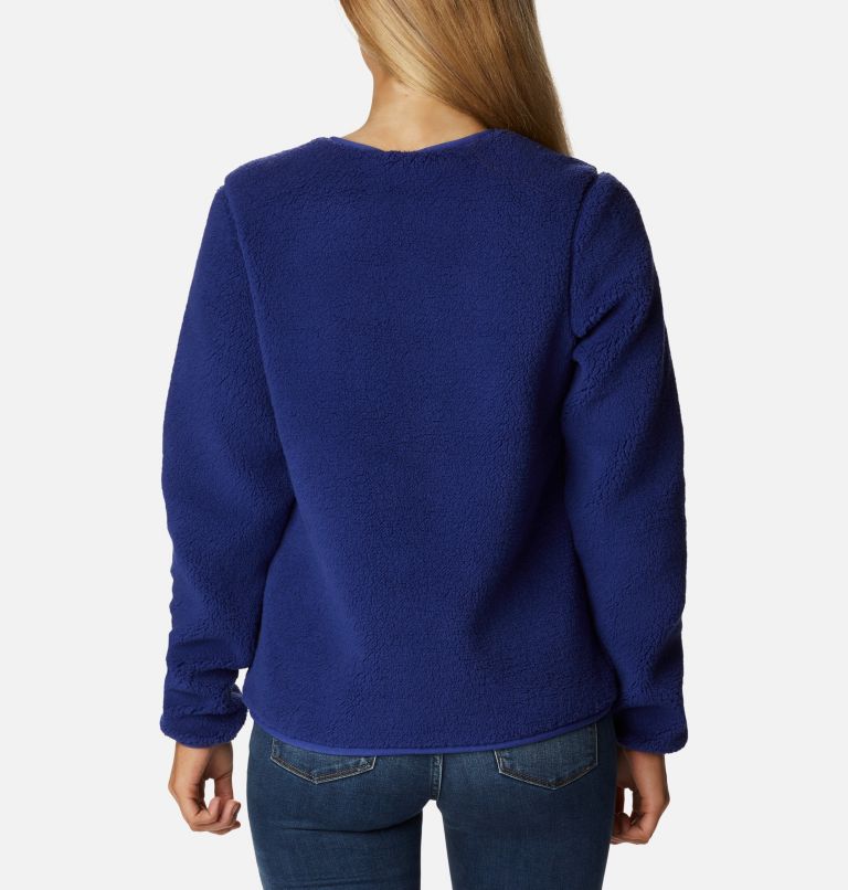 Thumbnail: Women's West Bend Sherpa Crewneck Pullover, Color: Dark Sapphire, image 2