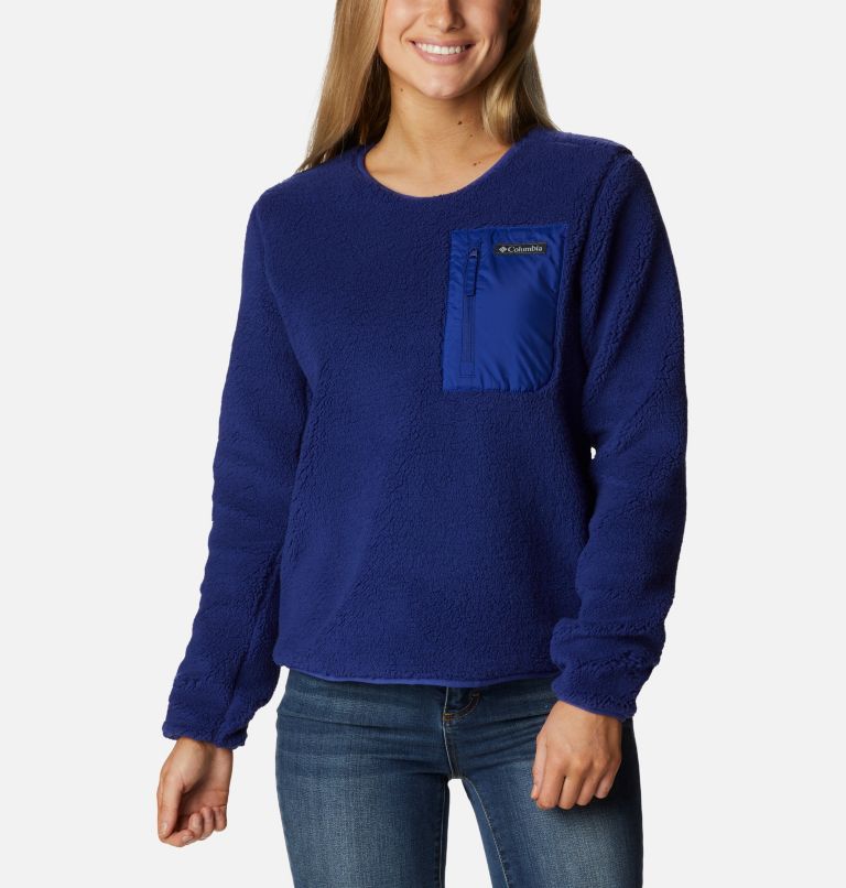 Thumbnail: Pull Sherpa West Bend Femme, Color: Dark Sapphire, image 1