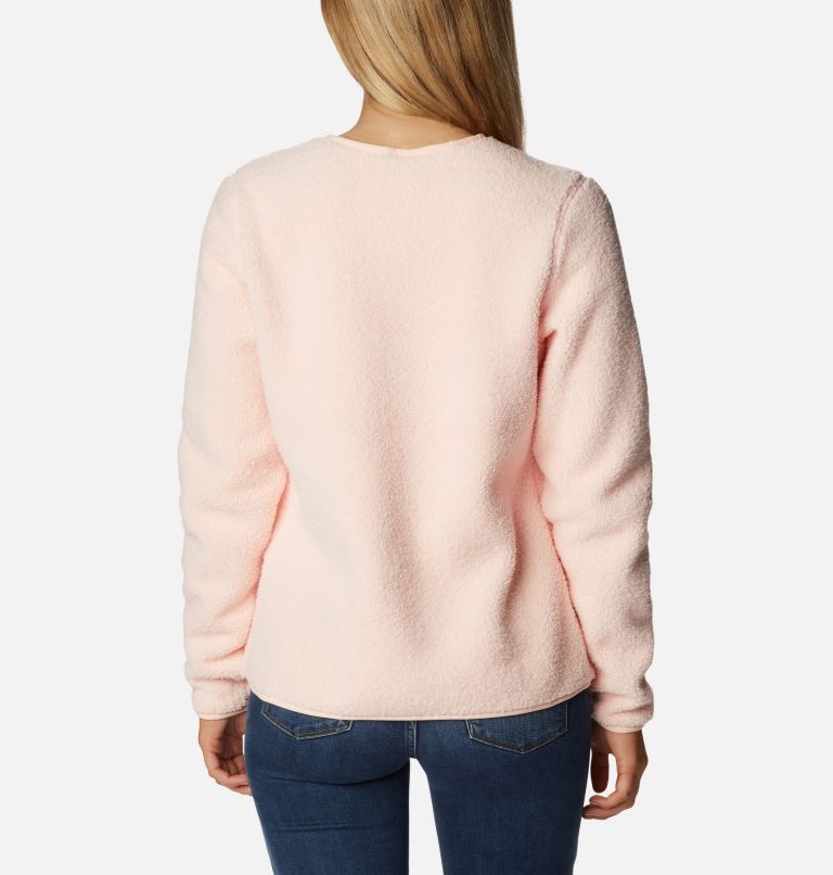 Thumbnail: Women's West Bend Sherpa Crewneck Pullover, Color: Peach Blossom, image 2