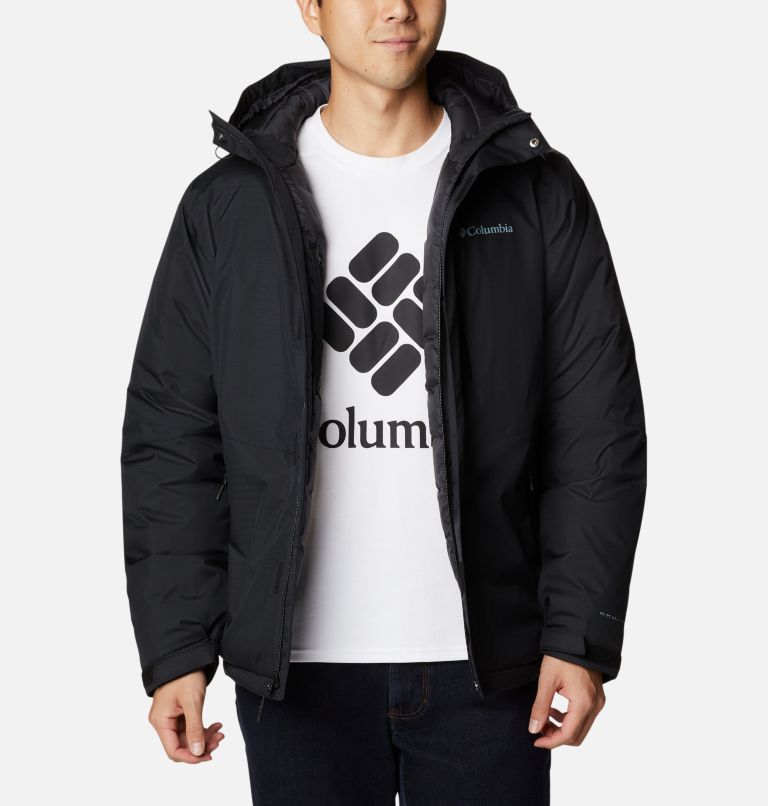 Men's Oak Harbor Omni-Heat Infinity Insulated Rain Jacket, Color: Black, image 1