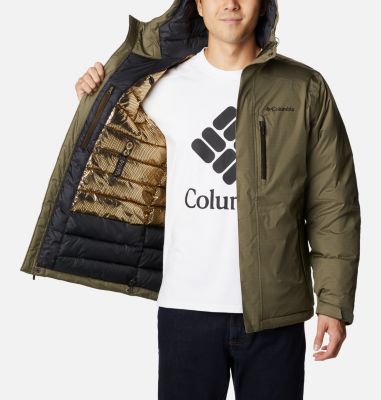 men's insulated rain jacket with hood