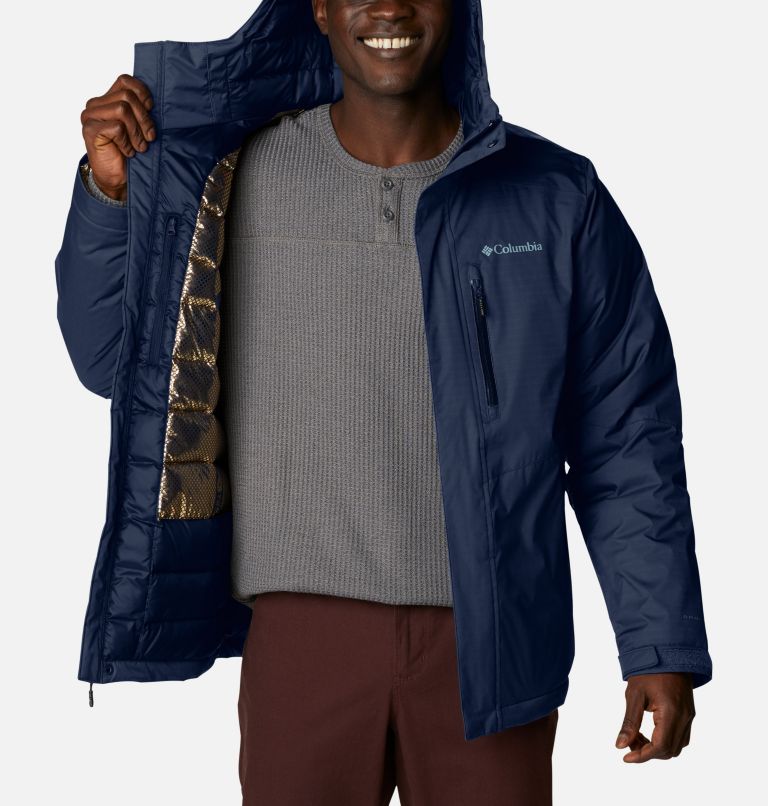 Thumbnail: Men's Oak Harbor Omni-Heat Infinity Insulated Rain Jacket, Color: Collegiate Navy, image 5