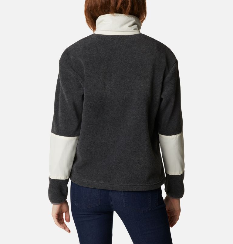 Chandail court Benton Springs pour femme, Color: Charcoal Heather, Chalk, image 2