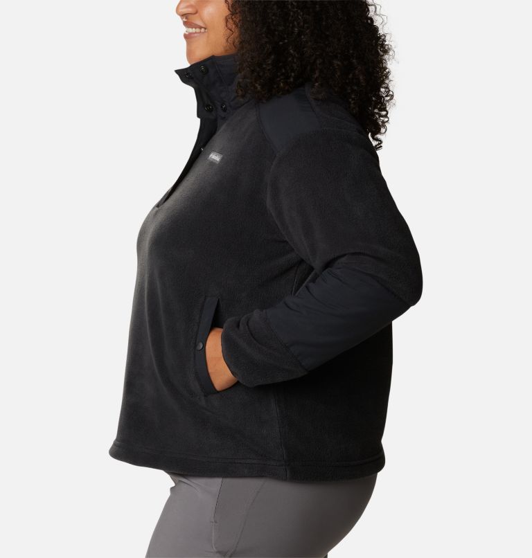 Women's Benton Springs Crop Pullover - Plus Size, Color: Black, image 3