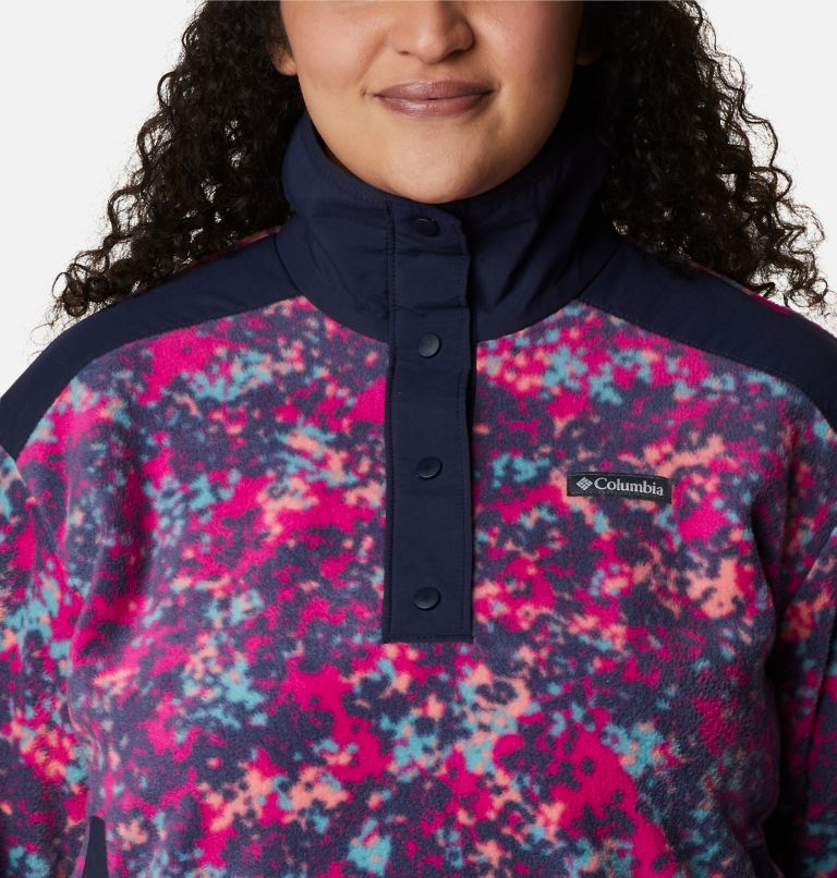 Chandail court Benton Springs pour femme - Grandes tailles, Color: Wild Fuchsia Dotty Disguise, Dk Noctrnl, image 4