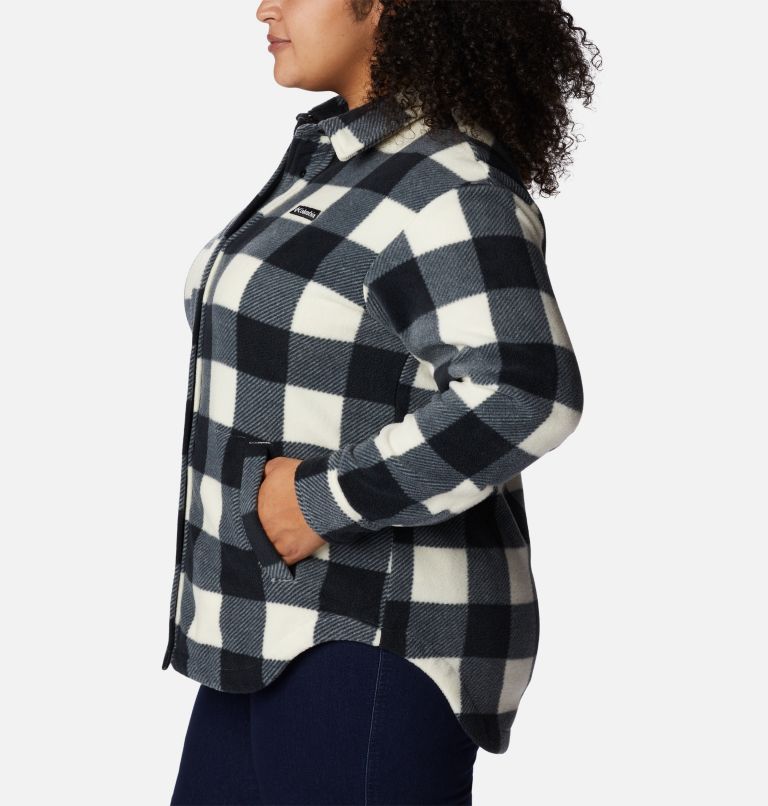 Women's Benton Springs Shirt Jacket - Plus Size, Color: Chalk Check Print, image 4