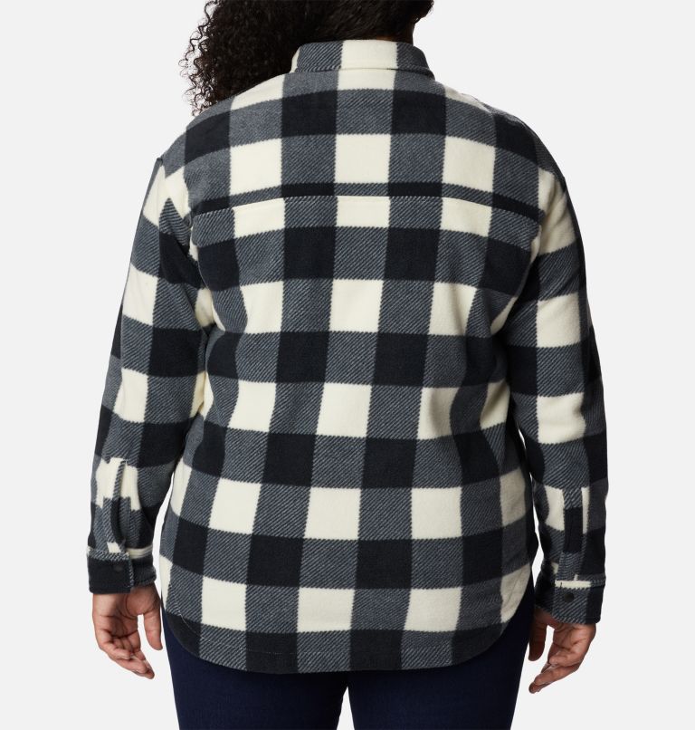 Women's Benton Springs Shirt Jacket - Plus Size, Color: Chalk Check Print, image 2
