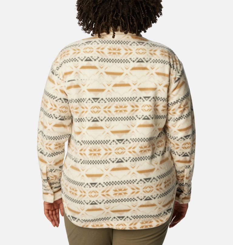 Women's Benton Springs Shirt Jacket - Plus Size, Color: Chalk Checkered Peaks, image 2