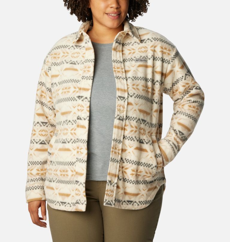 Women's Benton Springs™ Fleece Shirt Jacket - Plus Size