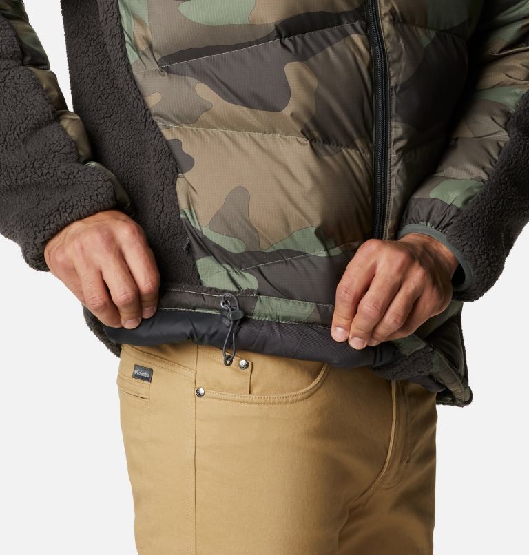 Men's Fivemile Butte Sherpa Jacket, Color: Cypress Mod Camo Print, Shark