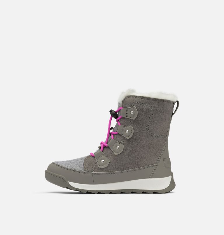 Thumbnail: Youth Whitney II Joan Lace Boot, Color: Quarry, Bright Lavender, image 4