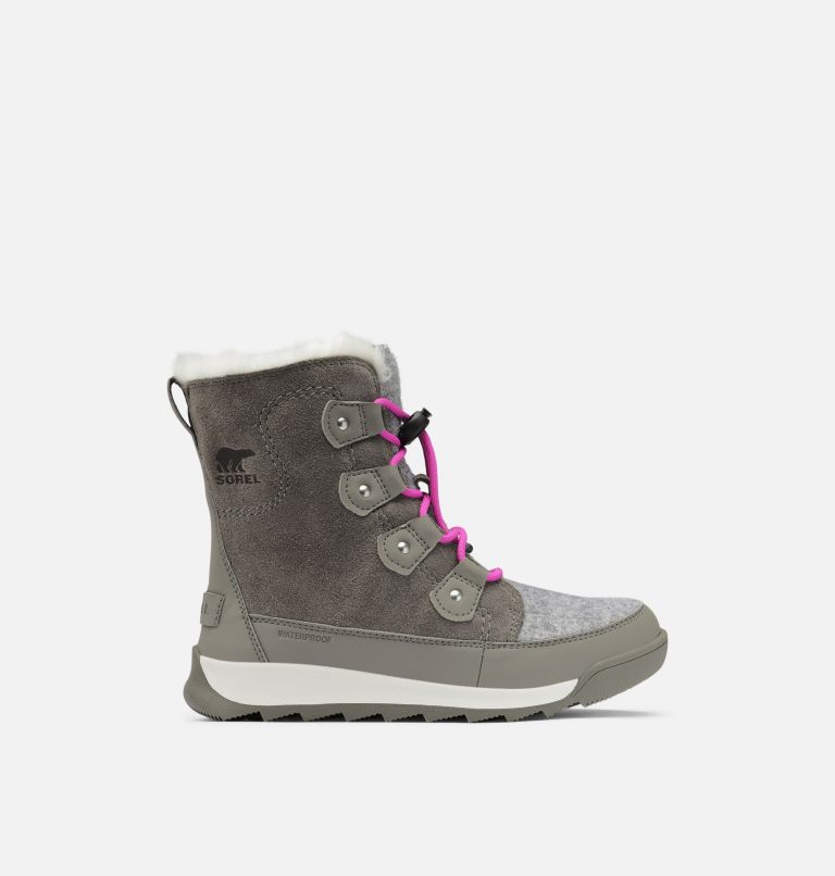 Thumbnail: Kids' Whitney II Joan Lace Winter Boot, Color: Quarry, Bright Lavender, image 1